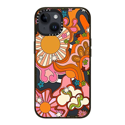 Coque iPhone 14 CASETiFY Seventies Psychedelic pour le quotidien - 4