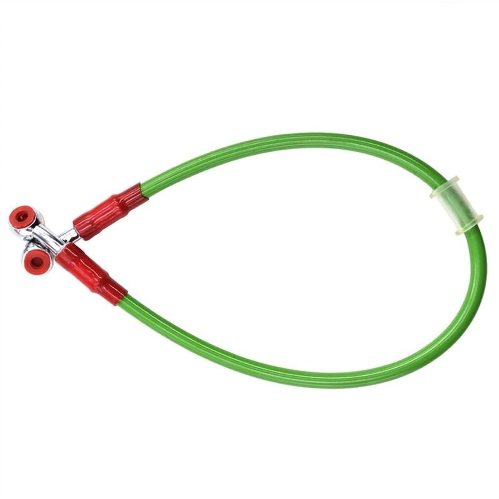 Ksxzw Green Motorbike Part Universal Motorcycle Braided Steel Hydraulic Brake Line Clutch Oil Hose Tube 90Cm(Green)