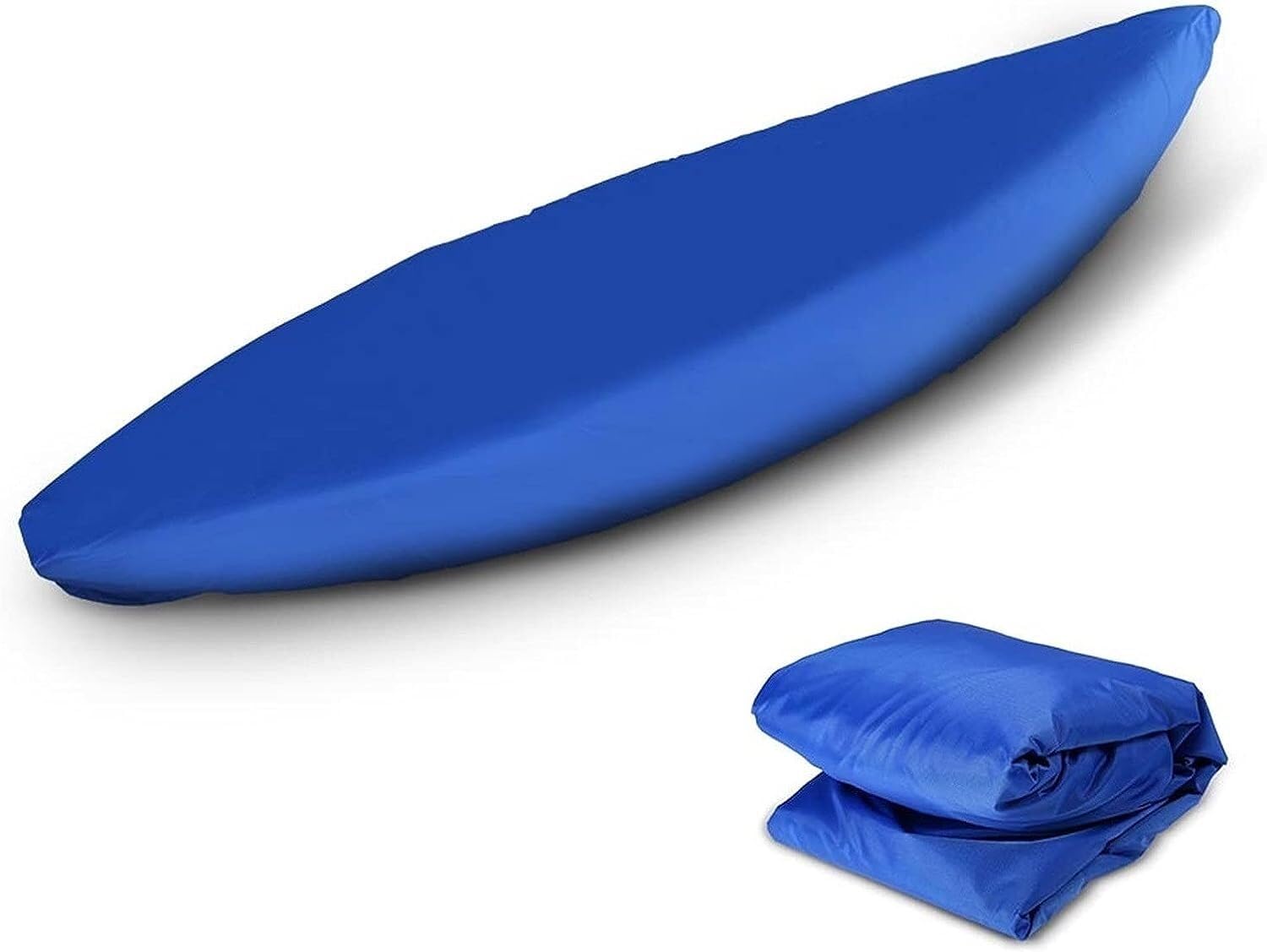 Telo Copri Barca，Telo Barca, Copertura per Kayak da Esterno 210D, Impermeabile, Protezione UV, per Canoa, Copertura per raft, a Forma di V, Impermeabile (Nero,