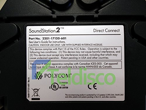 Polycom Soundstation 2 Direct Connect Conference Phone 2201-17120-601 W/ Adapter #TOP4