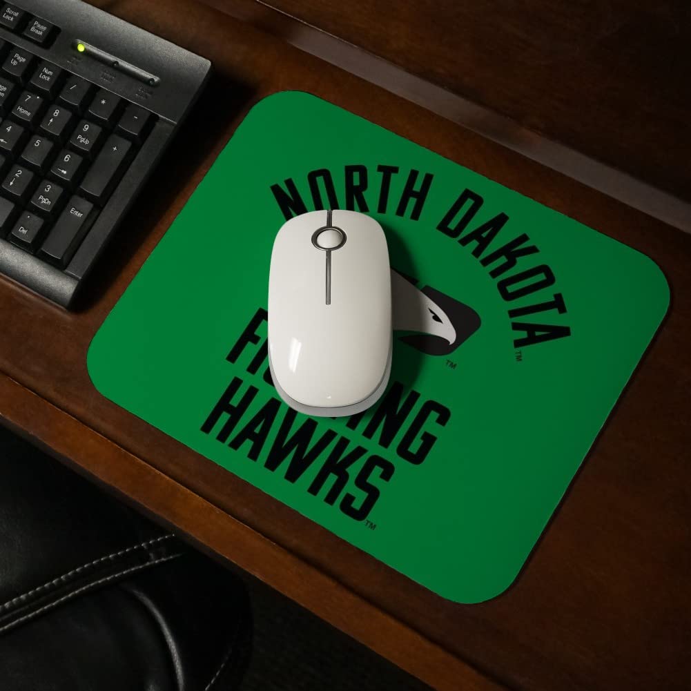 North Dakota Fighting Hawk Low Profile Thin Mouse Pad Mousepad
