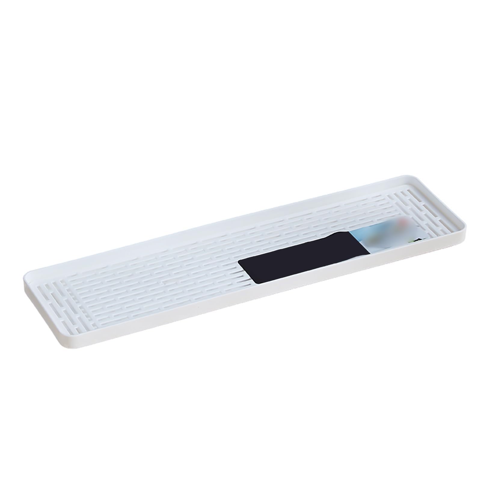 Wangruierha White Air Conditioner Drip Pan, Plastic Condensate Drain Pans, Under Sink Drip Tray, Dishwasher Drain Pan, Rubber Tray With Raised Edge(,38X10x2cm/15X4x0.8in)