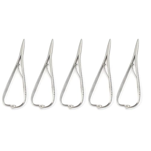 5 Mathieu Ligature Elastic Placing PLIER 5.5" Aguja Titular Instrumentos Dentales Nuevo