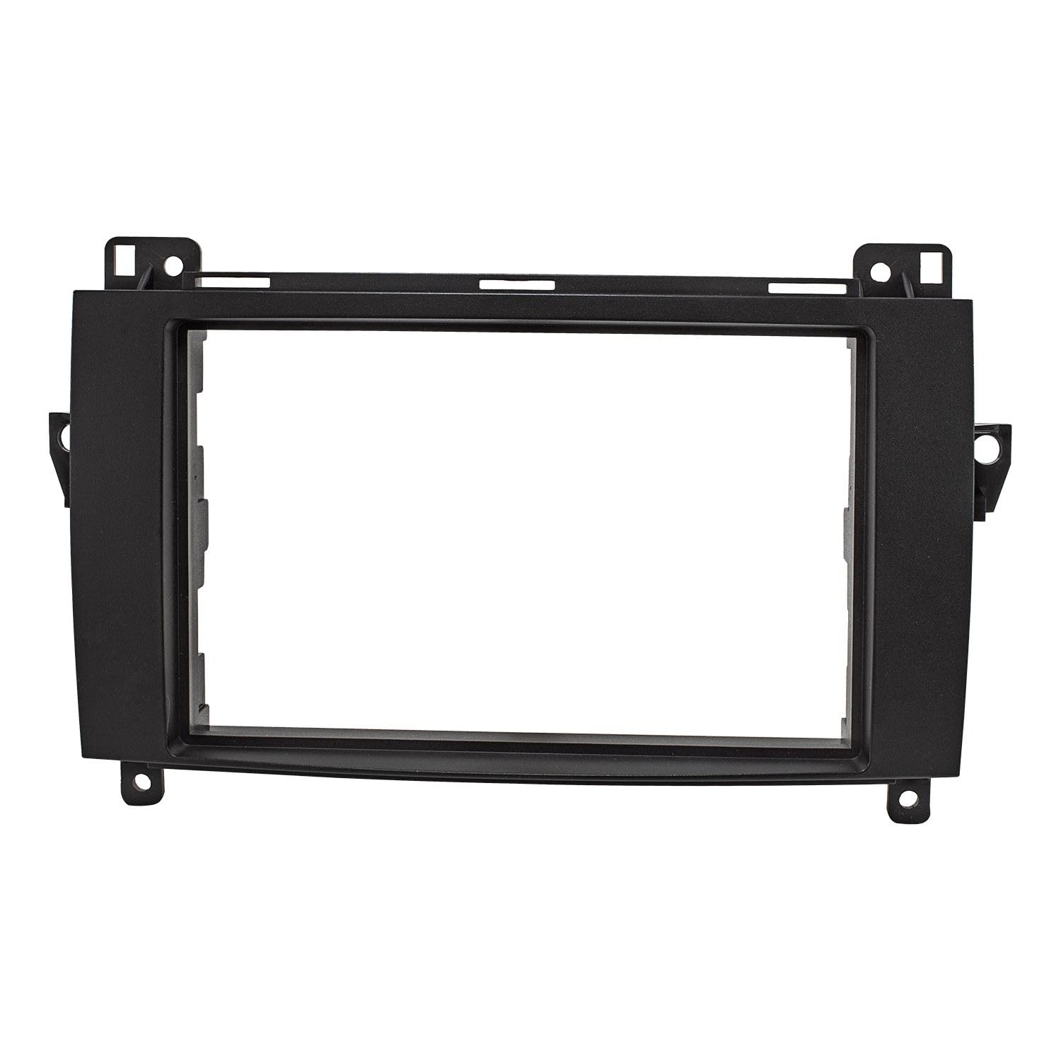 tomzz Audio 2434-005 Doppel DIN Radioblende Set kompatibel mit Mercedes A W169 B W245 Sprinter W906 Vito Viano W639 schwarz mit Quadlockadapter ISO Antennenadapter ISO DIN