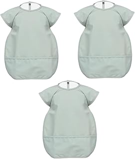 HOLIDYOYO Babadores Para Bebês Com 3 Peças Babadores Para Bebês Crianças Aventais Para Meninas Babadores Para Crianças Blusa De Alimentação Para Bebês Avental De Arte Para Bebês