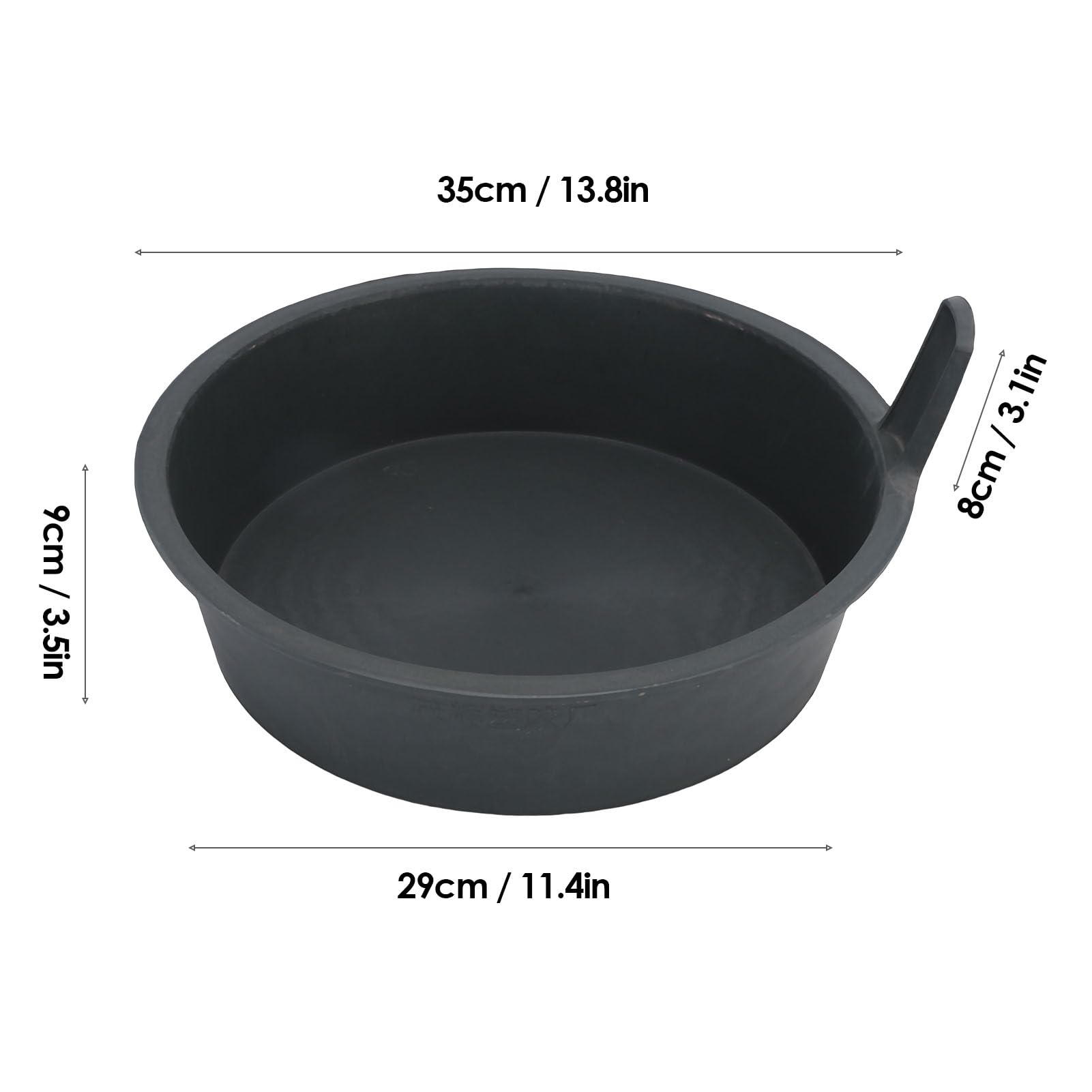 Comedero de Cubo de PP Engrosado para Ganado Al Aire Libre, 3 Recipientes de Alimentación para Pollos Cian con Fácil Limpieza y Base Ancha, Adecuado para Patos y Gansos,
