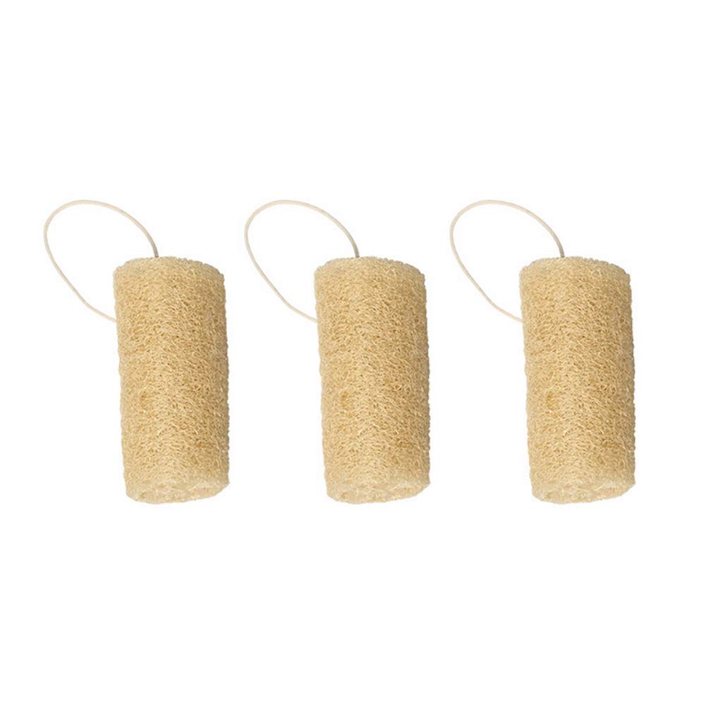 Spugna di luffa naturale, spugna da doccia corpo intero esofoliante a base di luffa e lavaggio piatti multifunzione (10cm(3pcs))