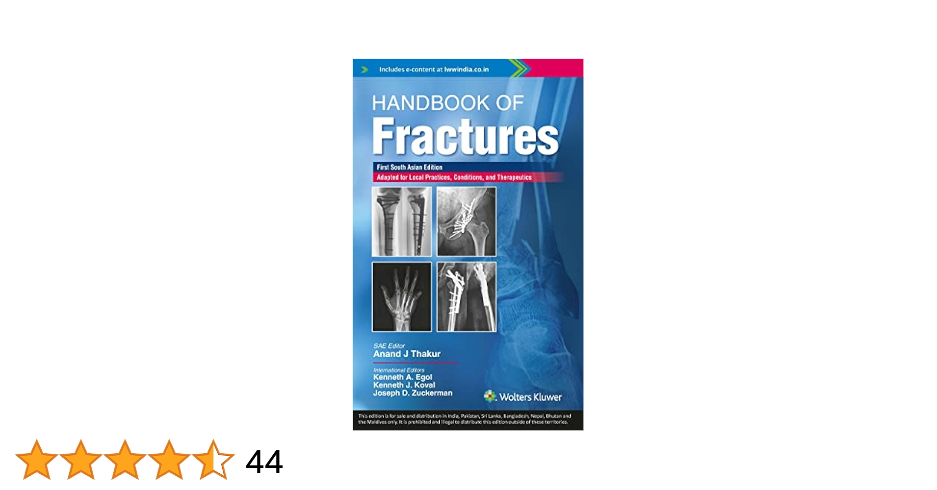 Handbook of Fractures Egol MD， Kenneth、 Koval MD， Kenneth J.; Zuckerman MD， Joseph Handbook of Fractures: 9781451193626: Medicine & Health