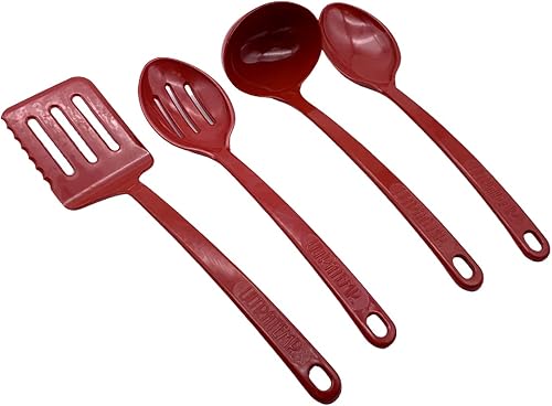 Robinson Ultratemp - Juego de utensilios de cocina, espátula, cuchara ranurada, cucharón y cuchara