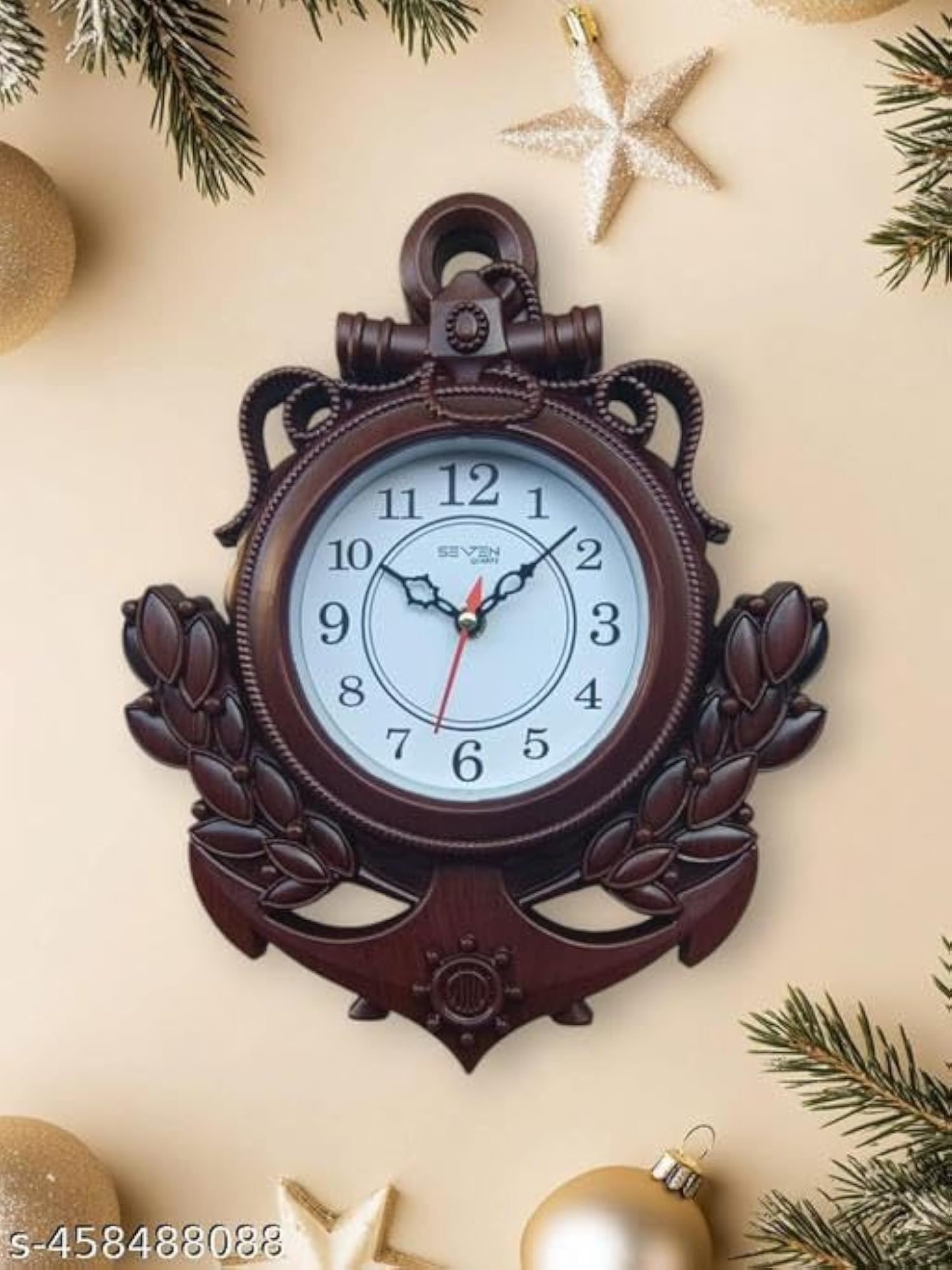 Decorative Wall Clock 10 Inch, Yellow Color