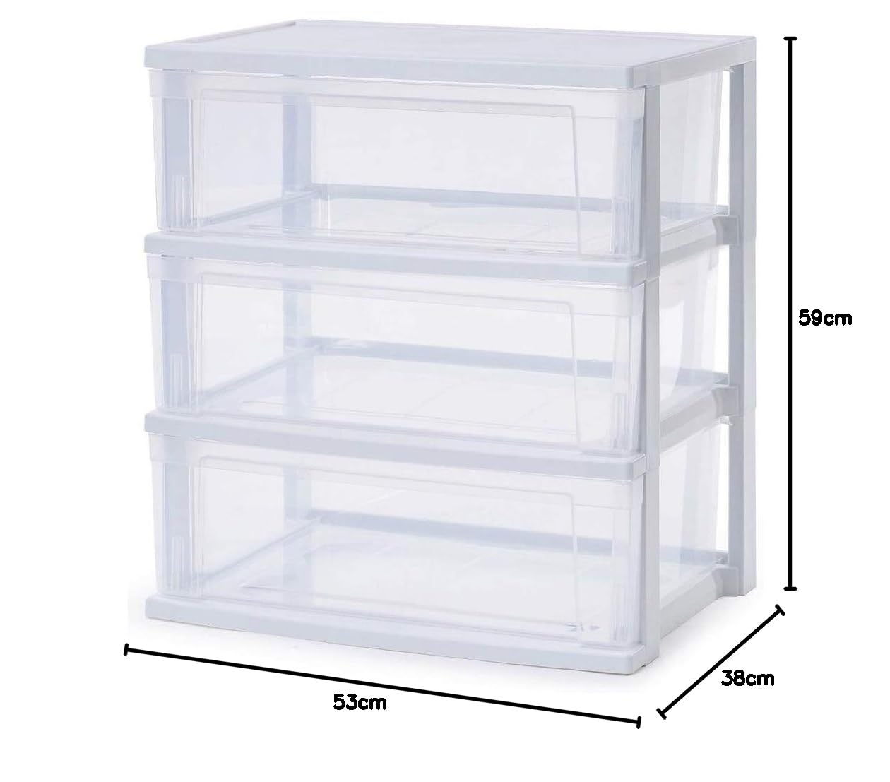 アイリスオーヤマ 3段チェスト 日本製 簡単組み立て