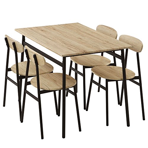 ぼん家具 ダイニングセット ダイニングテーブル 5点セット 4人用 チェア4脚 110×70cm おしゃれ オーク ぼん家具 ダイニングセット ダイニングテーブル 5点セット 4人用 チェア4脚 110×70cm おしゃれ オーク