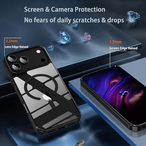Image of for iPhone 17 pro max Case,Ultra Hybrid(Black Magsafe)