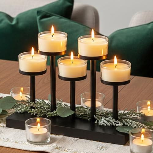 Qumusaa 5-Arm Pillar Candle Holder