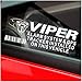Lote de 5 pegatinas de alarma Viper y GPS rastreador, 87 x 30 mm, seguridad para ventana