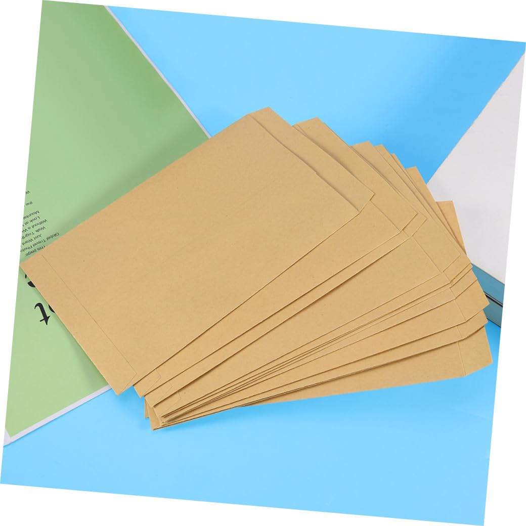 Angoily Buste in Carta Kraft 200 Pezzi, Colore Kaki, Eleganti, per Documenti e Auguri, per Compleanni e Shower