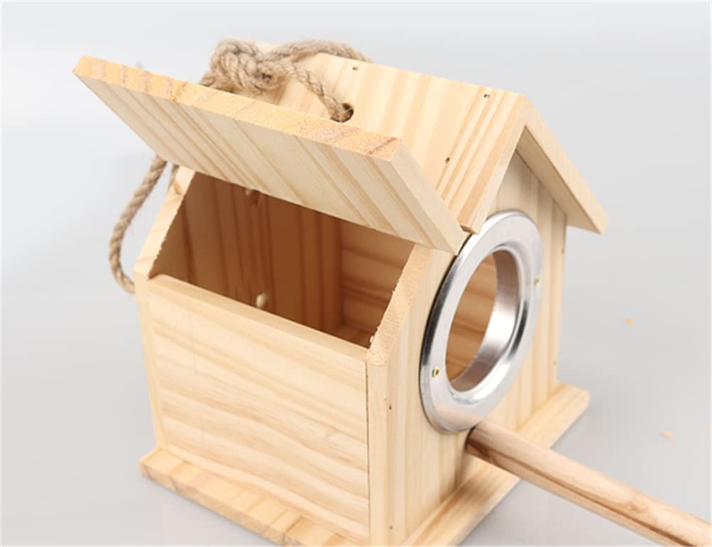 Amazon.co.jp: [イダク] バードハウス 天然素材 野鳥用巣箱 木制 巣箱