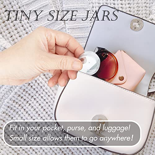 Zejia Sample Containers, Tiny Sample Jars With Lids, 5 Gram Cosmetic Containers With Lids, Clear Lip Balm Containers (50 Pieces) #TOP5