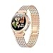 Produktbild HFGH Diamanten Besetzte Smart Watch 2020 Frauen Schöne Steel Uhren IP68 wasserdichte Armband Herzfrequenz LW20 Smart-Uhr-Geschenk Für Liebhaber,Gold