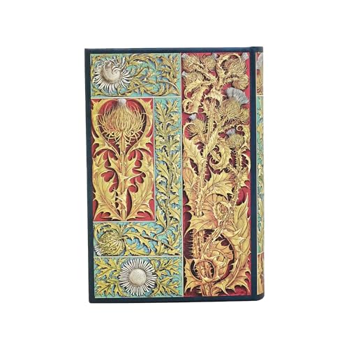 Kalendarz Paperblanks 2025 Wild Thistle Mini Dzienny: jeden dzień na stronie, zamykany na gumkę, Papier 80 GSM - Image 3