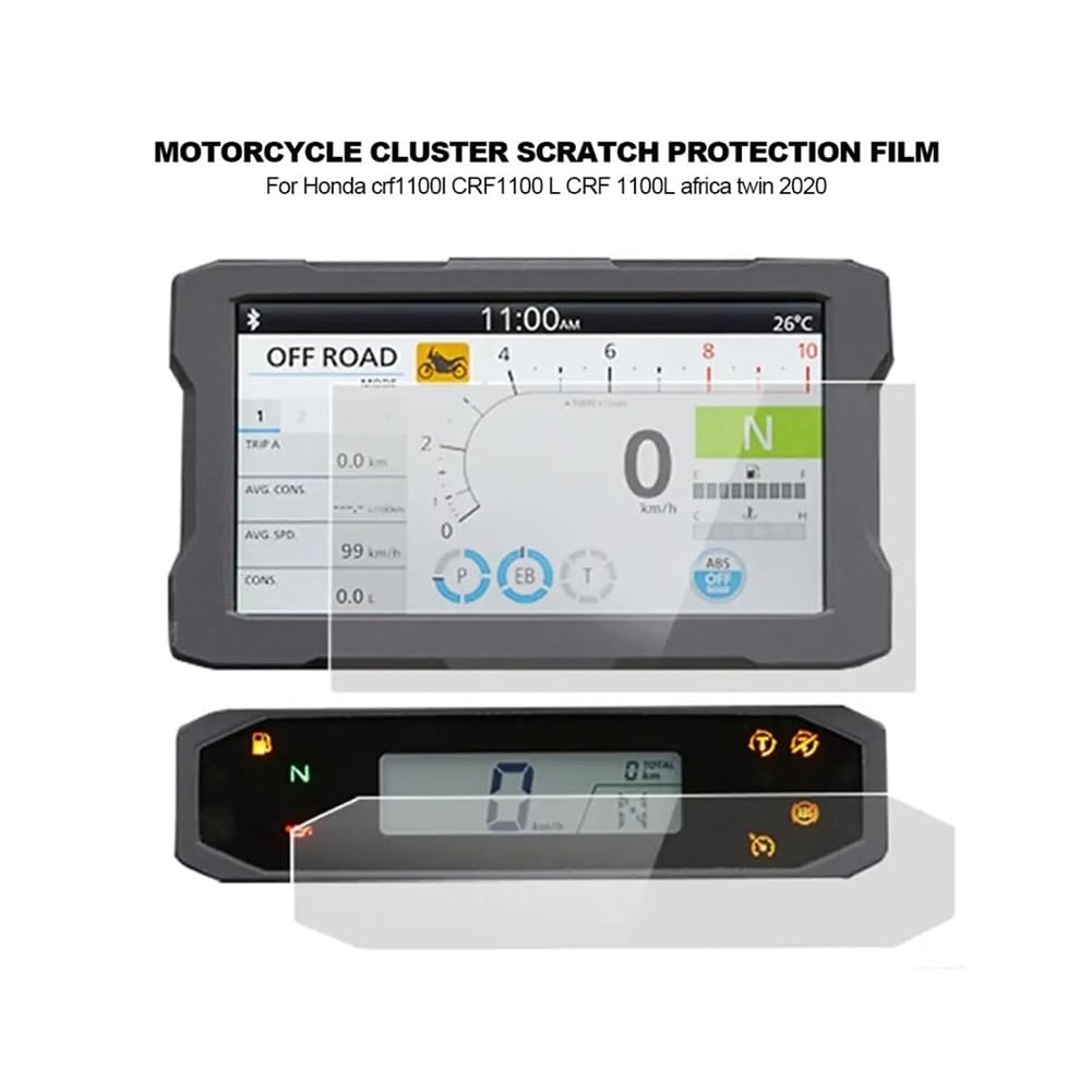 Proteggi Schermo in Vetro Temperato Per H&ond&a CRF1100L CRF 1100L CRF1100 L Per Africa Twin 2020 Cluster Pellicola Protettiva Antigraffio Per Lo Schermo