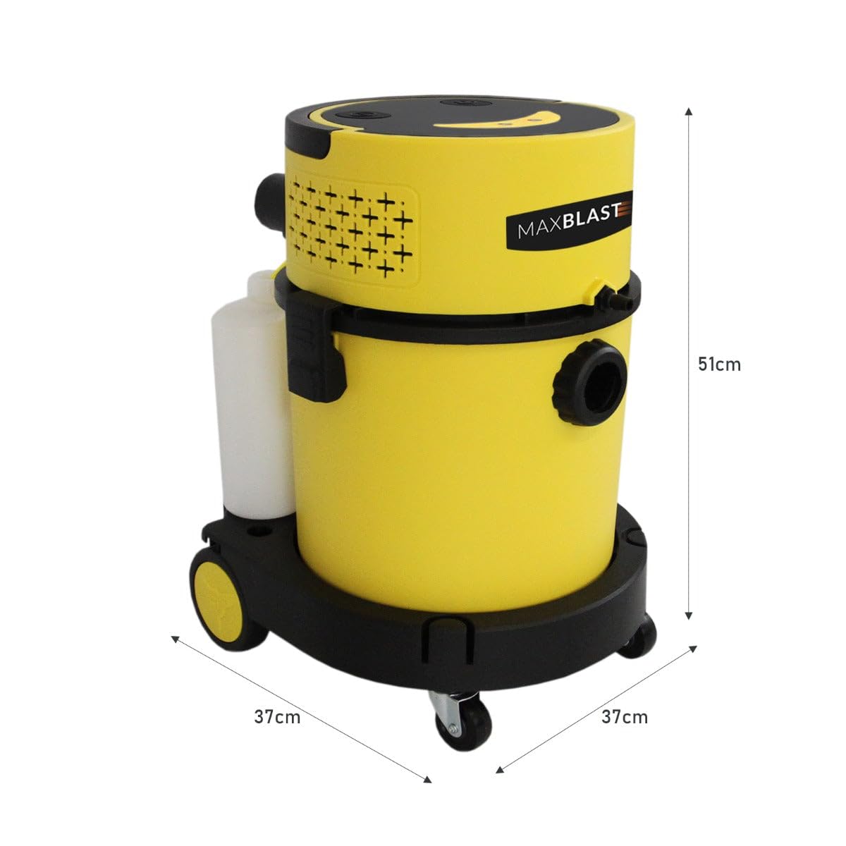 Aspiradora Industrial en Seco y Húmedo+ Accesorios 1200W 20L Filtro Esponja+HEPA con Cable Ruedas Función Rebobinado Automático Aspirador Seco Liquido Mojado Powerful Wet+Dry Vacuum Cleaner