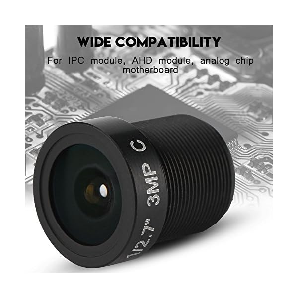 Richer-R 2.8mm CCTV Objektiv, Full Vision 3MP IP Kamera HD 1080P IR-Objektiv Lens Kamera Linse,Mini CCTV Objektiv M12x0… – Bild 3