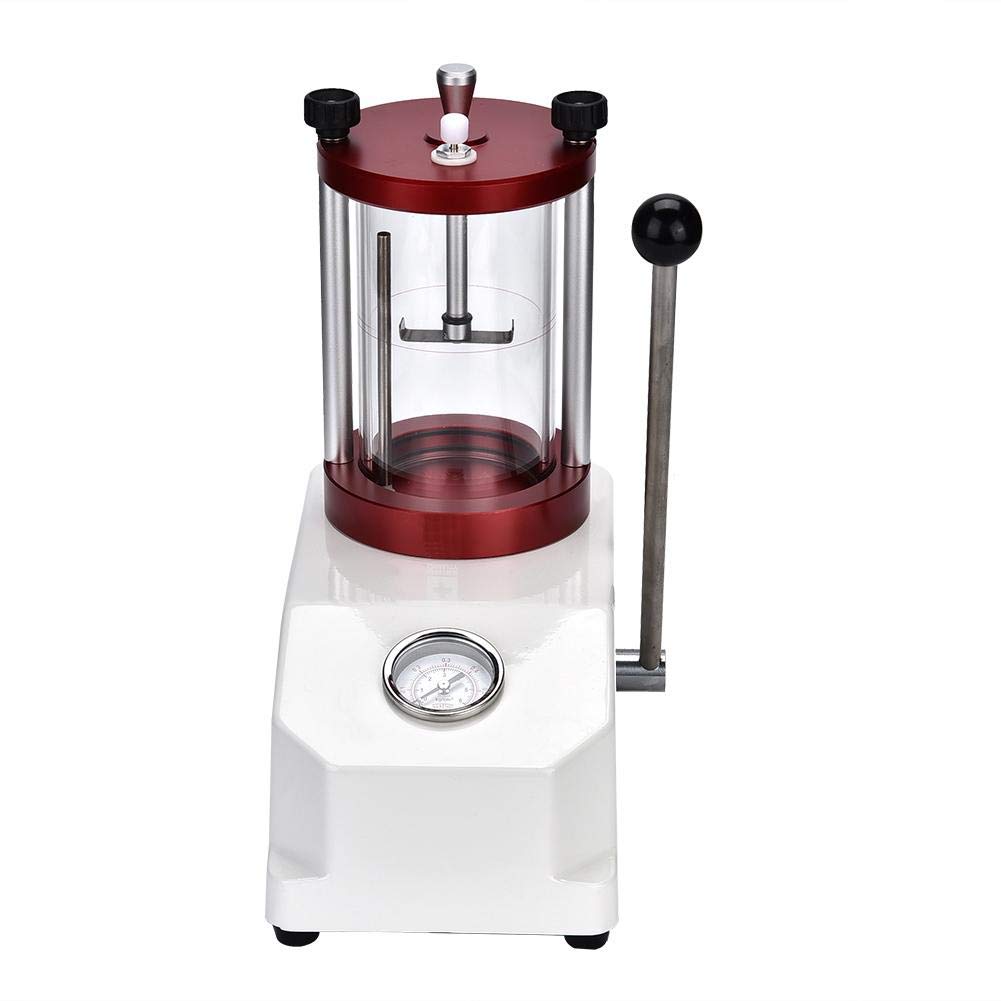 Probador de Resistencia al Agua para Relojes 6ATM, Máquina de Prueba Impermeable con Cilindro Transparente para 2 Relojes, Herramienta de Presión para Relojeros y Reparación