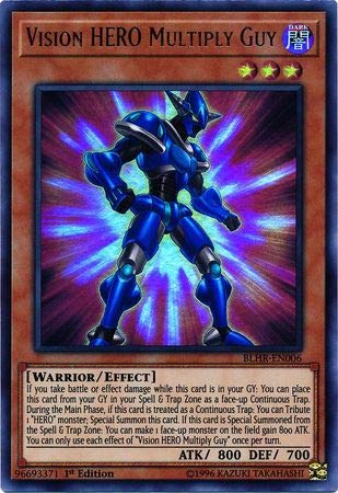 Amazon.com: Yu-Gi-Oh! - Vision Hero Multiply Guy - BLHR-EN006