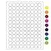 High Quality Laser and Inkjet Matte Paper Labels - 0.75" circle / 19.1mm circle