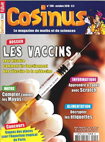 Cosinus N 208 les Vaccins - Octobre 2018 Cosinus N 208 les Vaccins - Octobre 2018