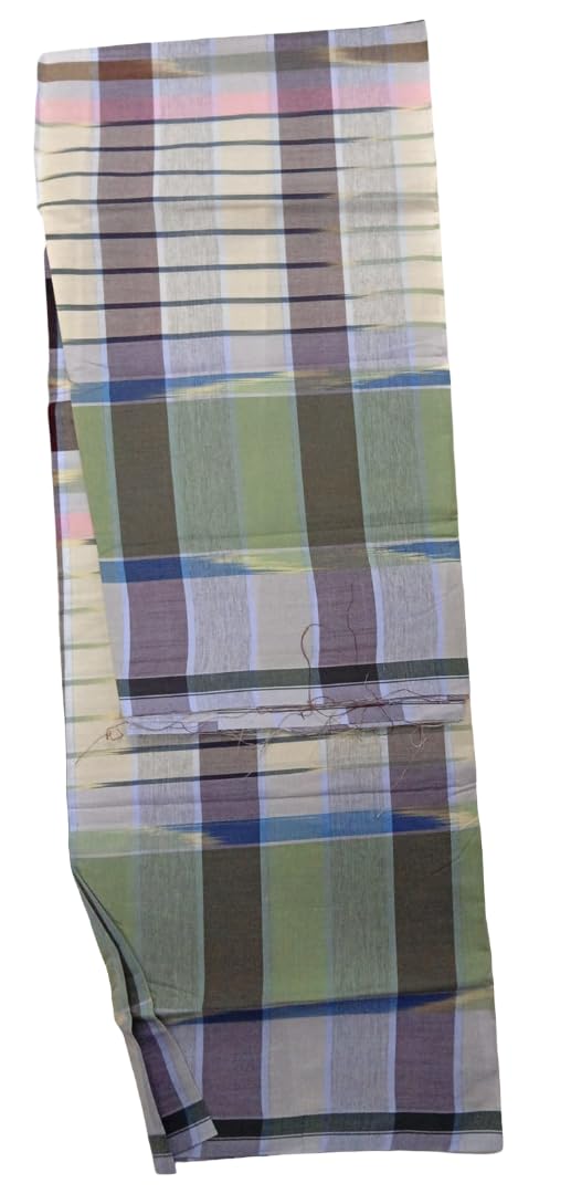 gopal lungi co. Men's Top powerloom Pure Cotton Unstitched Lungi 2.10mtr(fancy Kattari)-picture-23