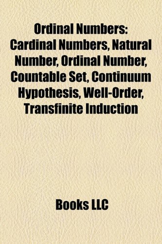 Amazon.co.jp Ordinal Numbers WellOrder, Transfinite Induction