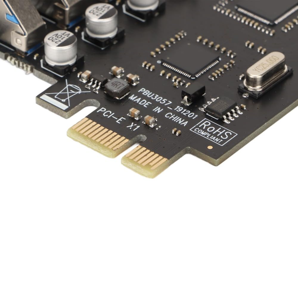 Karta przejściowa PCIE na USB 3.0, 7 portów, 5 Gb/s, szybka transmisja, moduł USB, karta rozszerzeń 5 V