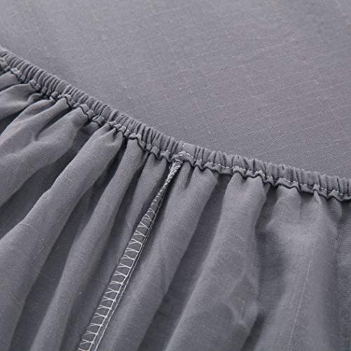 Grounding Fitted Sheet With 15 Feet Grounding Cord, Queen Size, 5% Silver Fiber & 95% Cotton Fiber, Conductive Earthing Bed Sheet For Better Sleep Emf Protection #TOP5
