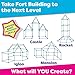 Power Your Fun Forts Kids Tent - 81 Pack STEM Toy Fort Building Kit, Building Toys Play Tent Indoor and Outdoor Playhouse for Kids Construction Toys with 52 Rods and 29 Spheres (Green, Blue)