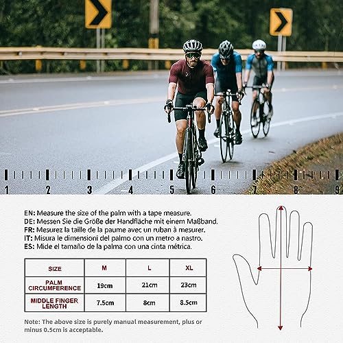Gants Cyclisme Homme Vélo Gant Fitness de Sport Demi-Doigts Anti-dérapant Gants Respirante d’été 3D Gel pour VTT Gym Randonnée Escalade – Image 6