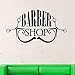 Produktbild Friseursalon Vinyl Wandtattoo Beauty Friseur Wandaufkleber Barbershop Logo Wandkunst Wandbild Friseursalon Dekoration 104x57cm