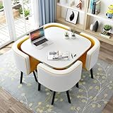 Einfache Montage: Küchentische für kleine Räume, einfache Struktur mit komplettem Schraubensatz, so dass Sie sie einfach gemäß den Anweisungen montieren können, Sie können sie überall platzieren. Dies ist eine großartige Wahl für Wohnkultur und den täglichen Gebrauch.