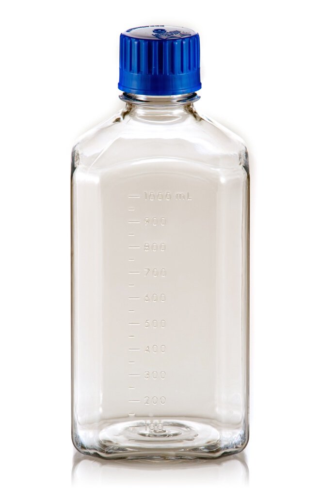 TriForest BPC1000 Polycarbonate Square Media Bottle, 1000ml, 92