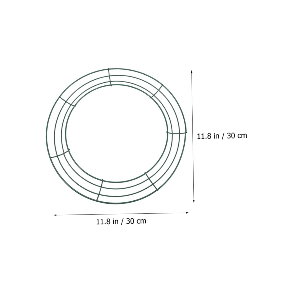 Ciieeo 6stücke Kranzrahmen Aus Metalldraht Zum Basteln in Runder Form Geeignet Für Türhängekranz Und Wanddekoration Bei Hochzeiten Und Festen Eisenrahmen Zum Herstellen Von Blumenkranzrin