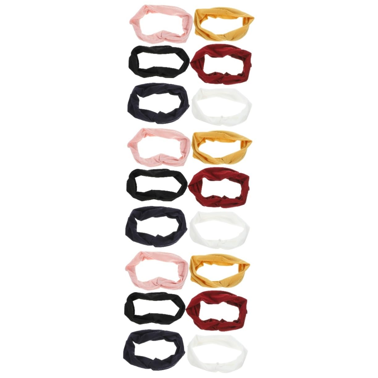 FRCOLOR 18 Piezas Diadema Lazos Para El Cabello Gimnasio Envolturas Para La Cabeza Bandanas Accesorios Para El Cabello Rosa Bandanas Para El o De Color Sólido