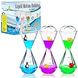 Calming Sensory Toys for Kids with Autism ADHD Anxiety or Special Needs-3 Pack Liquid Motion Bubbler Timers (Style #2)