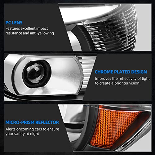 image for AUTOSAVER88 Headlights Assembly Compatible with 2005 2006 2007 2008 20