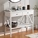 ChooChoo Console Sofa Table Classic X Design with 2 Drawers, Narrow Console Table for Entryway, Hall Console Tables Easy Assembly-White