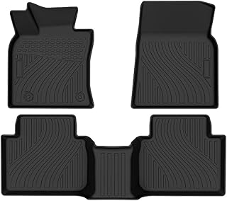 Camry Floor Mats Compatible with 2018-2023 Toyota Camry，All Weather Protection 3D Tech Waterproof Durable Anti-Slip Flexible TPE Floor Liners for Camry Models 1st ＆ 2nd Row Custom-fit Set Accessories