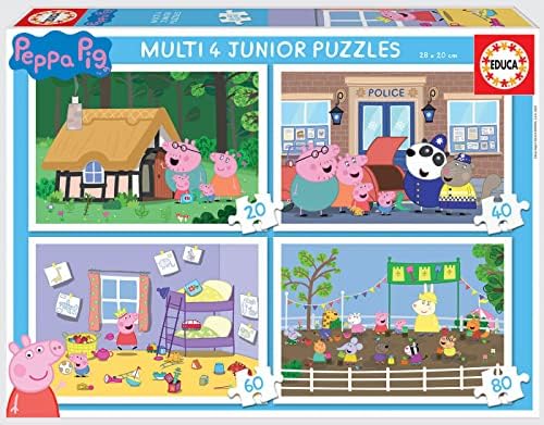 Educa - Peppa Pig. Set de 4 Puzzles Infa