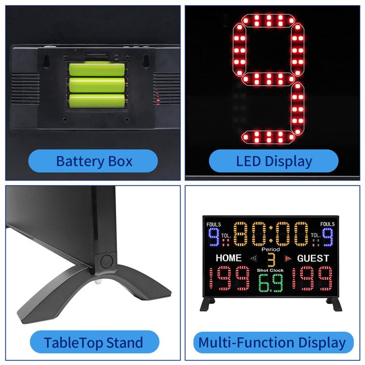 Marcador electrónico multisport para mesa portátil miniatura 4
