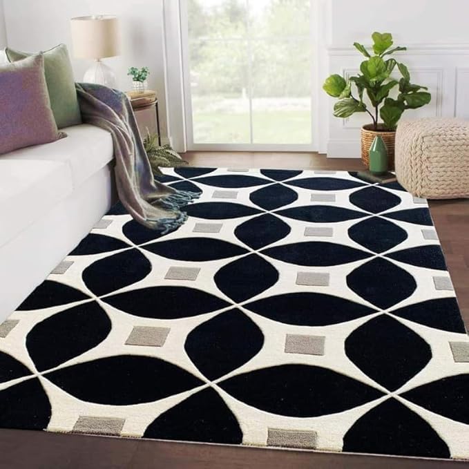 Image of Luxurious Tufted Woolen Carpet Collection Size 3 X 5 Feet (Color-Multi)