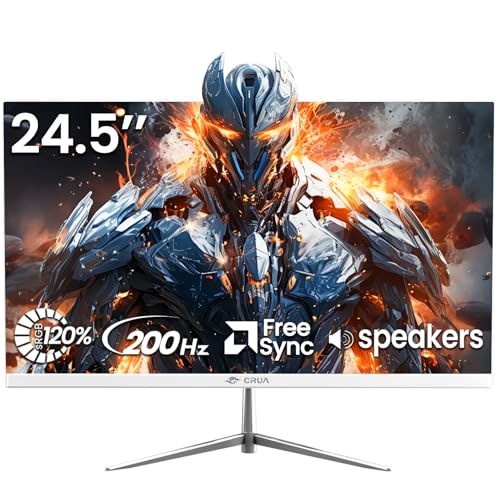 美品　CRUA ゲーミングモニター 24.5インチ 180Hz フルHD Amazon.co.jp: CRUA ゲーミングモニター 24.5インチ PC モニター 180Hz